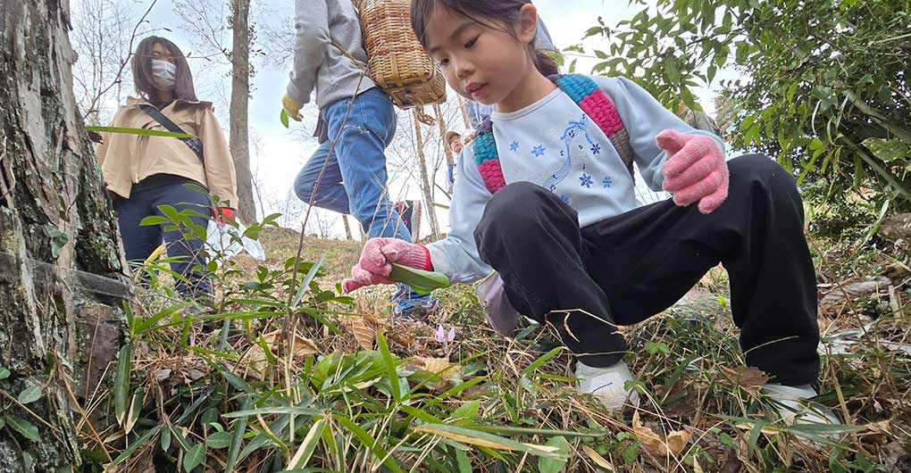 Parent-child mountain experience play