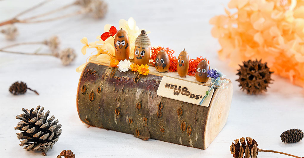 Crafting experience using Hello Woods materials