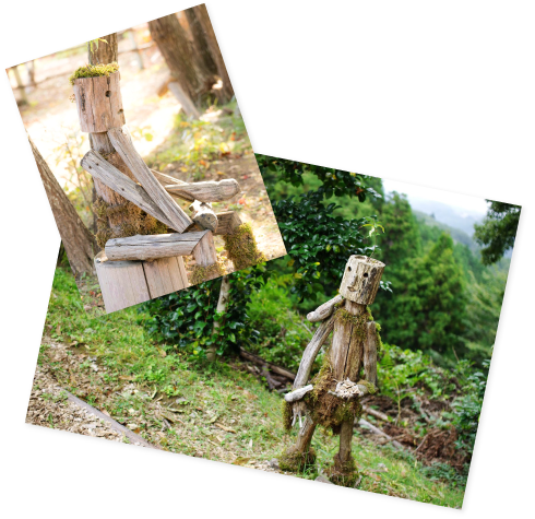That's 3 The forest guide "Kobito" navigates