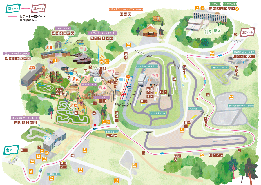 Map of the Entire Resort