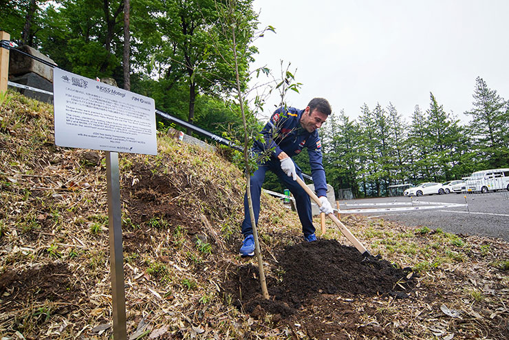 Tree-planting activities by Trial Riders