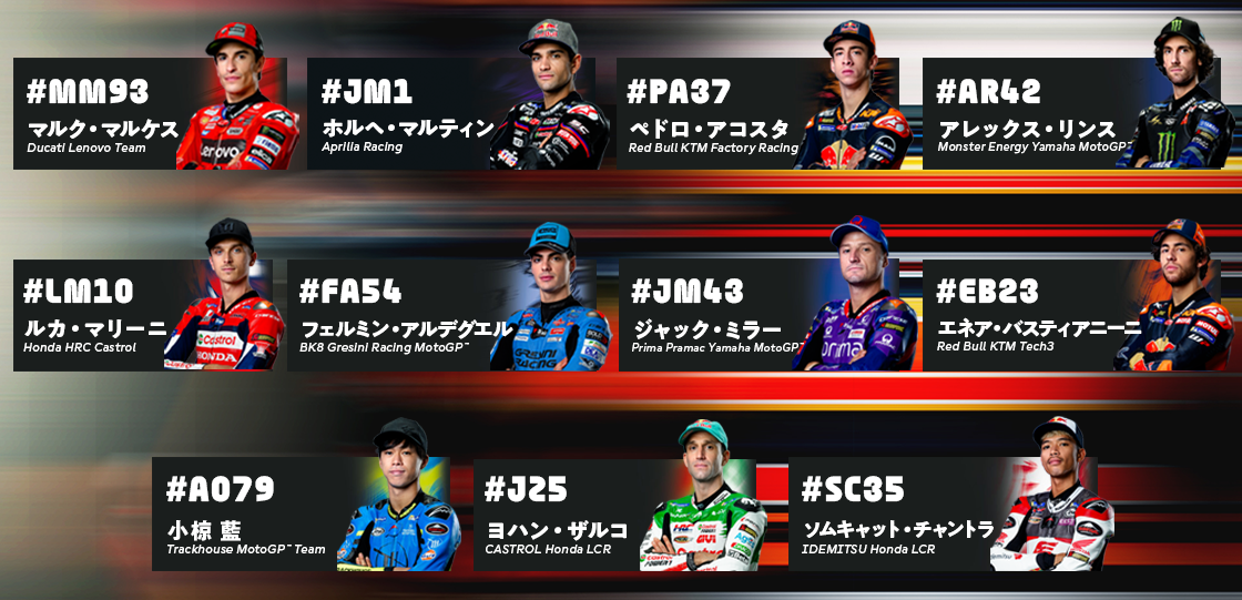 Participating Riders