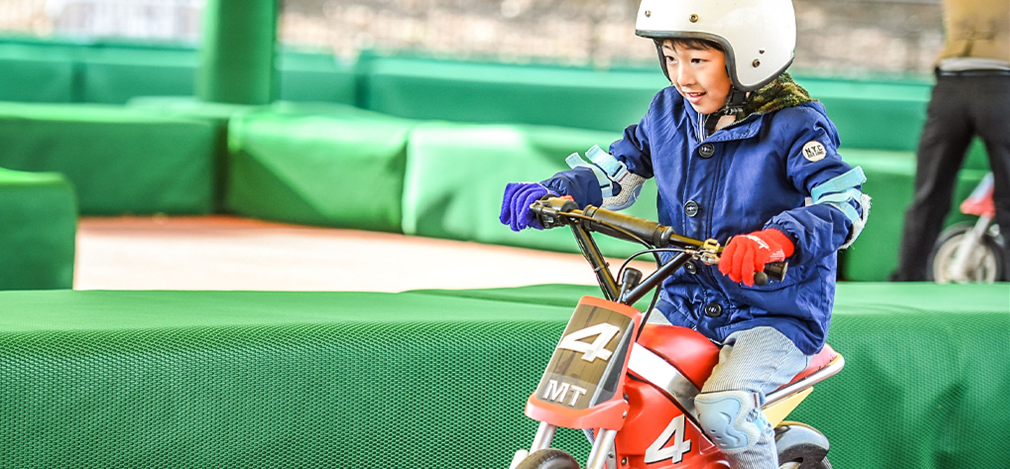 Girl riding a bike