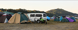 V-Shaped Auto Camping Site