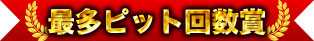 最多ピット回数賞
