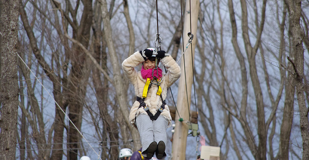 【限住宿者限定】清晨森林飛翔「森林滑索飛行鼠」